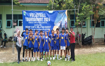 TURNAMEN BOLA VOLI MGMP PJOK WILAYAH BARAT SMP NEGERI 3 NGANTANG SATU ATAP